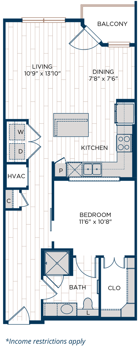 Aura Thirty2 A8 Affordable Unit Floor Plan